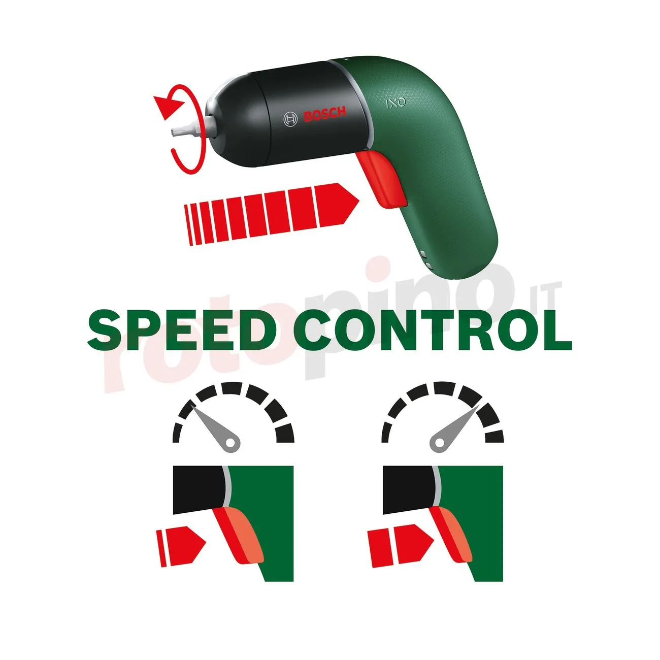 Avvitatore A Batteria Con Adattatori Sostituibili Bosch IXO VI 5 Avvitatore A Batteria Con Adattatori Sostituibili Bosch IXO VI - immagine 3