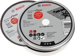 Disco Di Taglio 10 Pezzi Bosch Standard For Inox Rapido