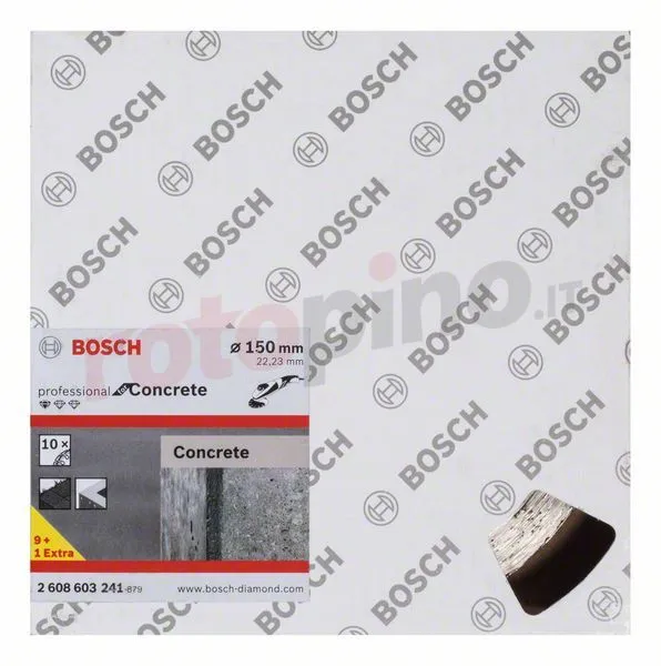 Disco Di Taglio Diamantato 150mm Bosch Standard For Concrete 4 Disco Di Taglio Diamantato 150mm Bosch Standard For Concrete - immagine 2