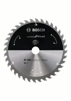 Lama 165x20mm, 36 Bosch Standard For Wood