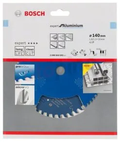 Lama Per Sega Circolare Expert For Aluminium 140x20mm T42 Bosch -Offerte Bosch Negozio lama per sega circolare expert for aluminium 140x20mm t42 bosch 46023