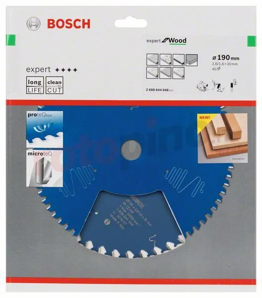 Lama Per Sega Circolare Expert For Steel 190x30mm T40 Bosch 2608644048 4 Lama Per Sega Circolare Expert For Steel 190x30mm T40 Bosch 2608644048 - immagine 2
