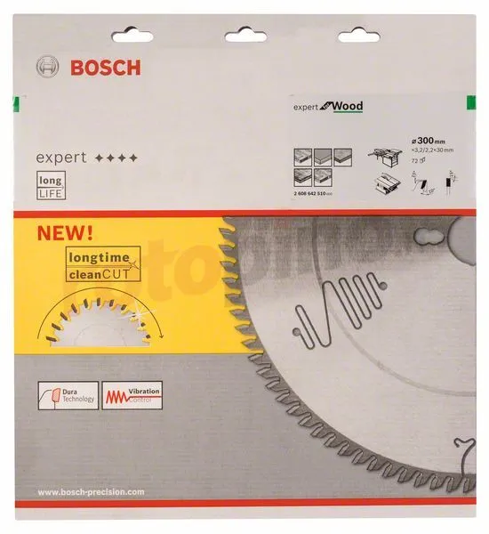 Lama Per Seghe Circolari Expert For Wood 300x30mm T72 Bosch 2608642510 4 Lama Per Seghe Circolari Expert For Wood 300x30mm T72 Bosch 2608642510 - immagine 2