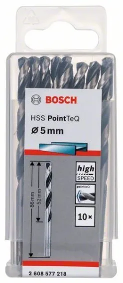 Punta 5mm (10pezzi) Bosch HSS PointTeQ