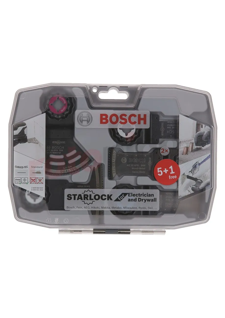 Set Di Lame Per Elettricista, 6 Pezzi Bosch Starlock 4 Set Di Lame Per Elettricista, 6 Pezzi Bosch Starlock - immagine 2