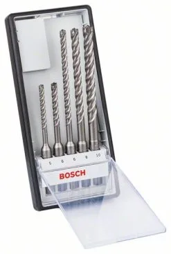 Set Di Punte Per Calcestruzzo 5 Pz. Bosch SDS Plus-7X