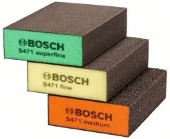 Set Di Spugne Abrasive Da 3 Pz. Bosch S471